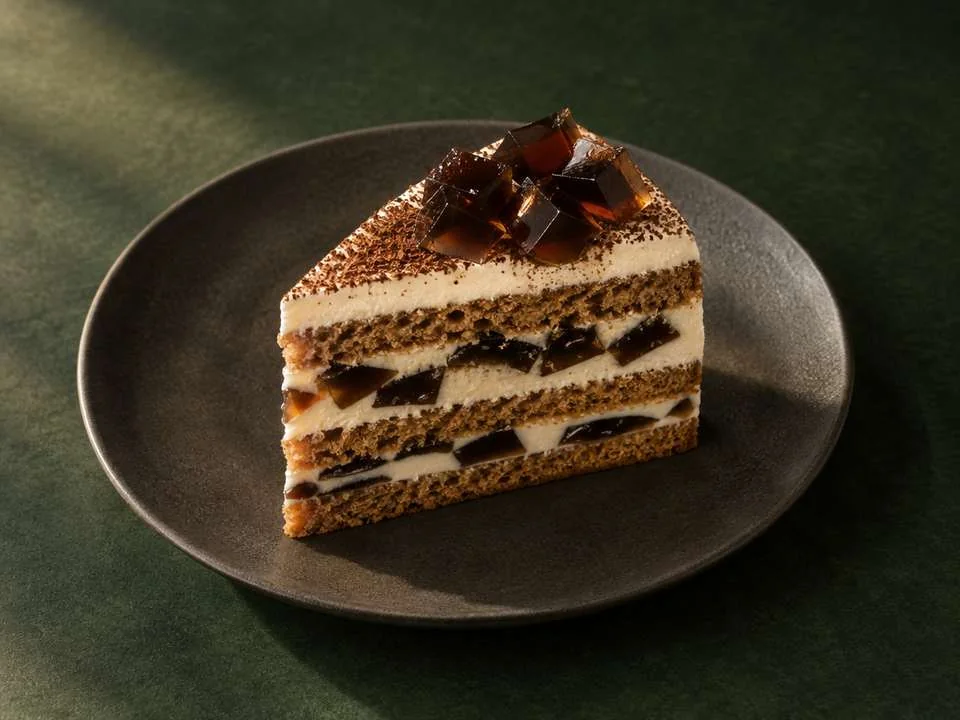 Generated illustration of Thai Coffee Jelly Cake