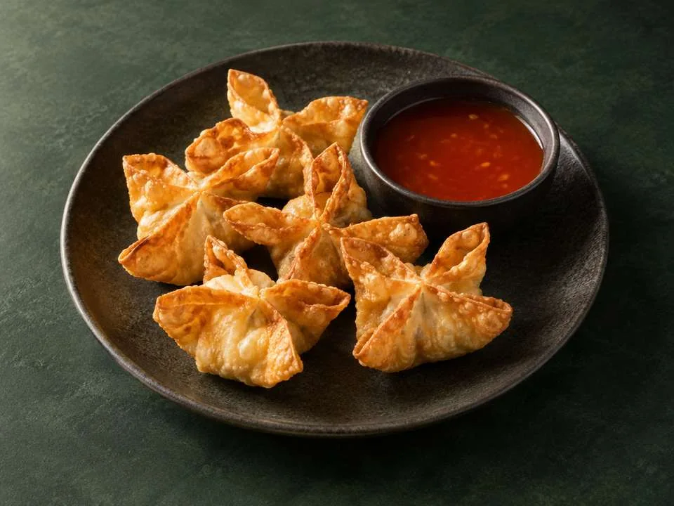 Generated illustration of Crab Rangoon