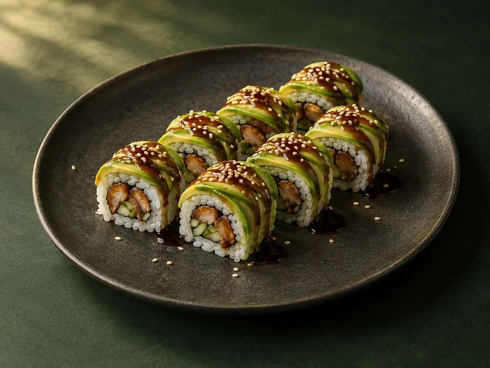 Generated illustration of Dragon Roll