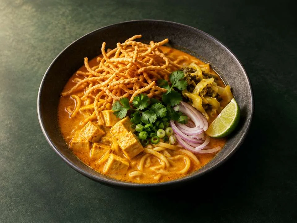 Generated illustration of Khao Soi