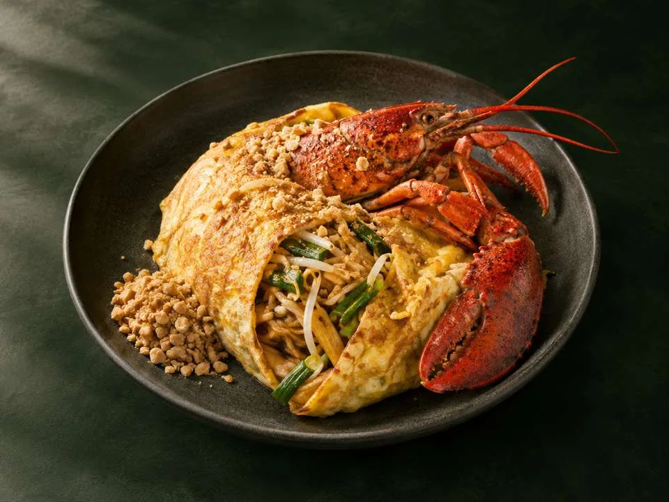 Generated illustration of Lobster Pad Thai
