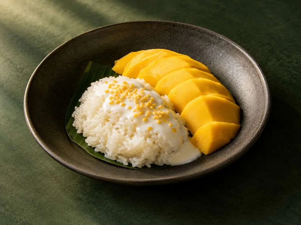Generated illustration of Mango Sticky Rice