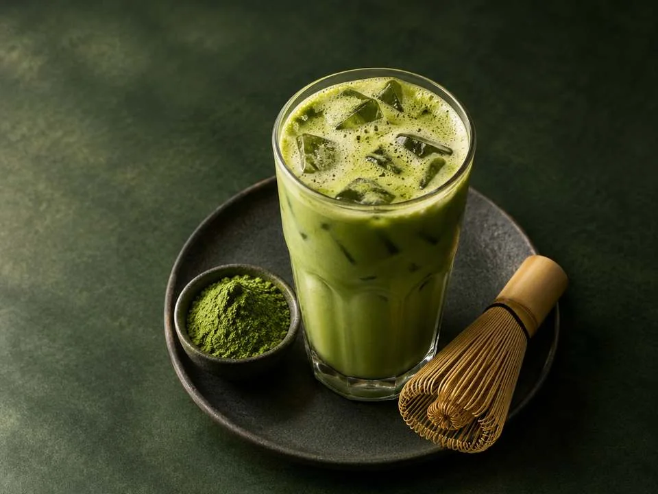 Generated illustration of Matcha Iced Green Tea