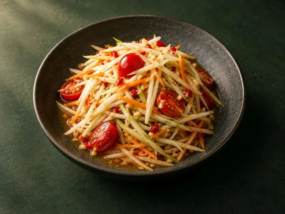 Generated illustration of Papaya Salad