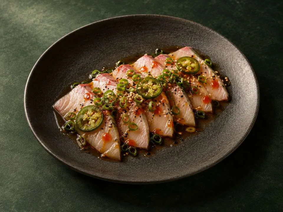 Generated illustration of Yellowtail Tataki